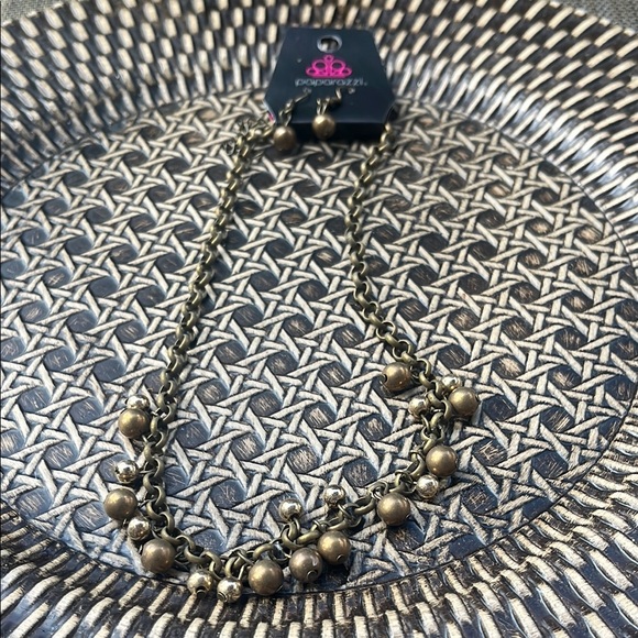 paparazzi Jewelry - Paparazzi Gold Classic Copper Necklace and earrings set Timeless Elegance